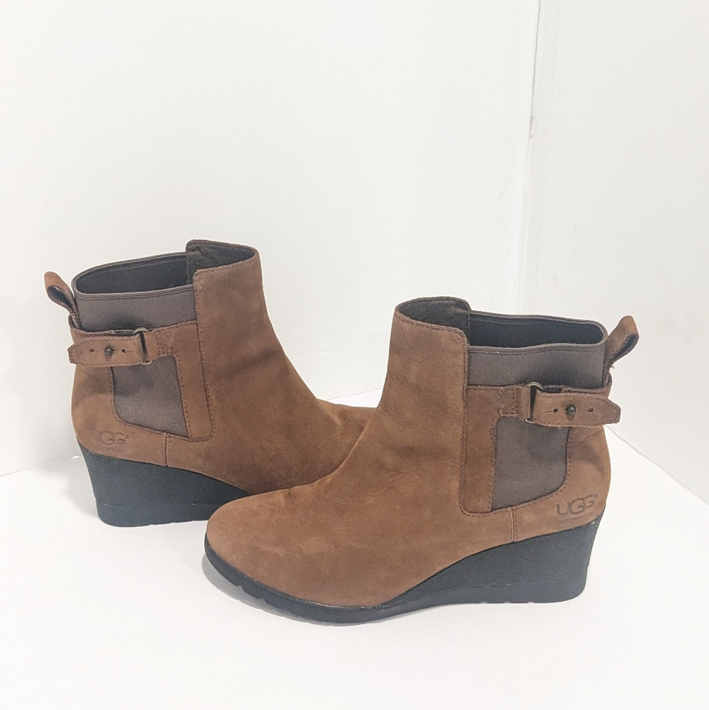 UGG Indra Waterproof Suede Boots